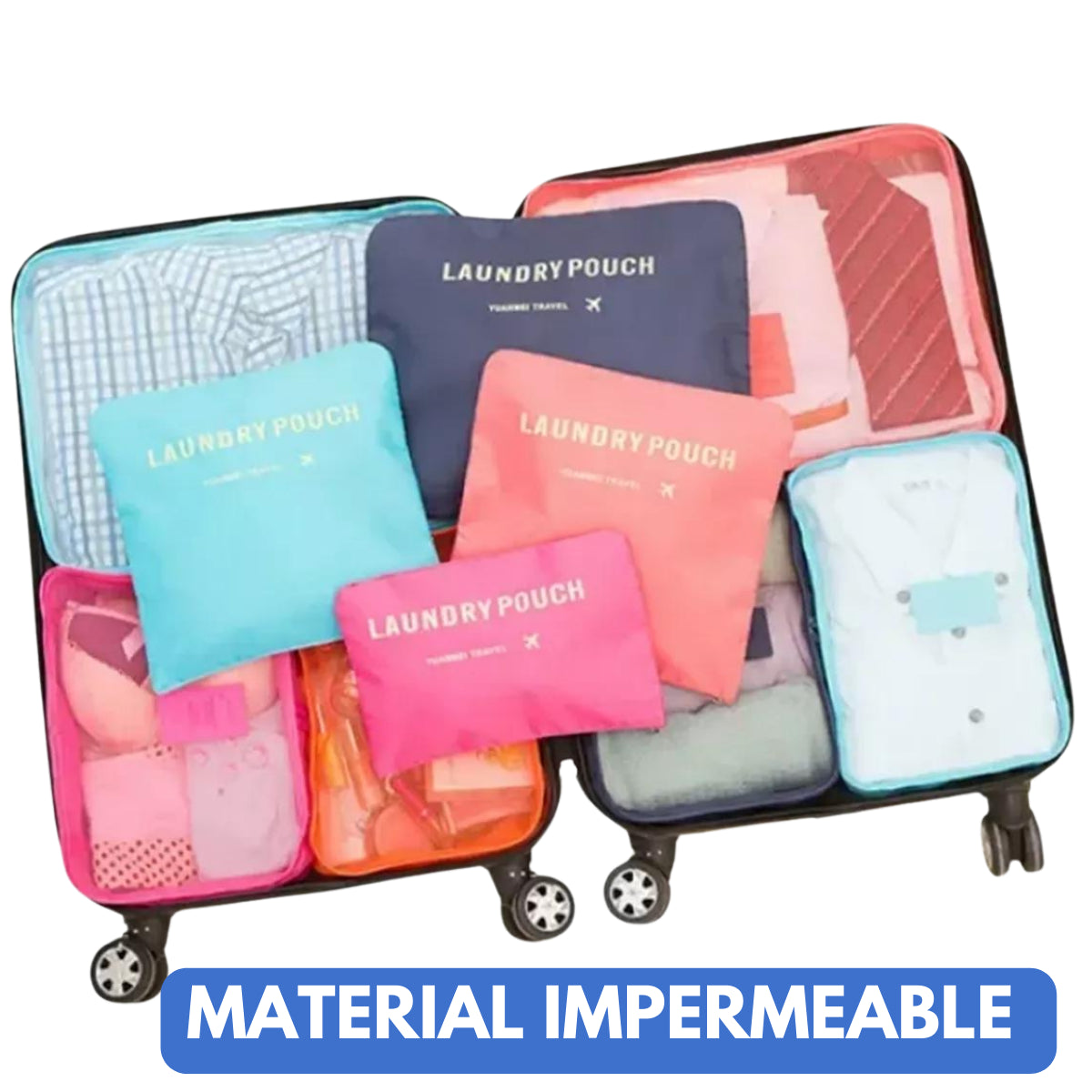 ORGANIZADOR DE EQUIPAJE PORTATIL SET X6