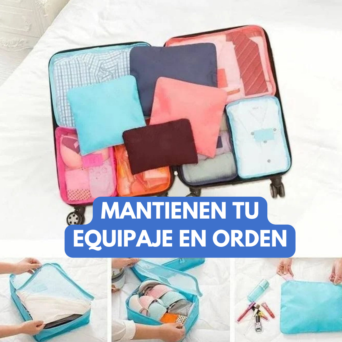 ORGANIZADOR DE EQUIPAJE PORTATIL SET X6