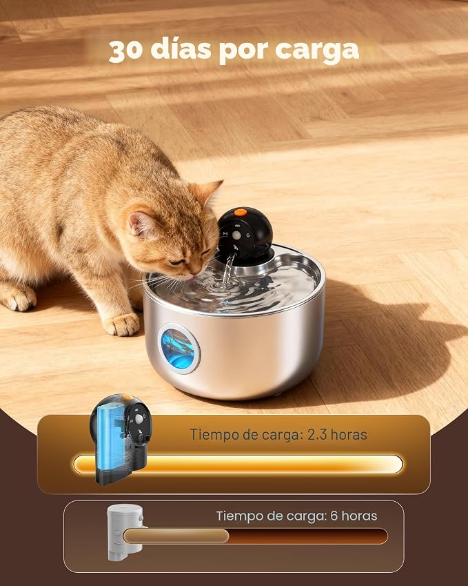 2.6L - Fuente Inteligente con Sensor de Movimiento para mascotas