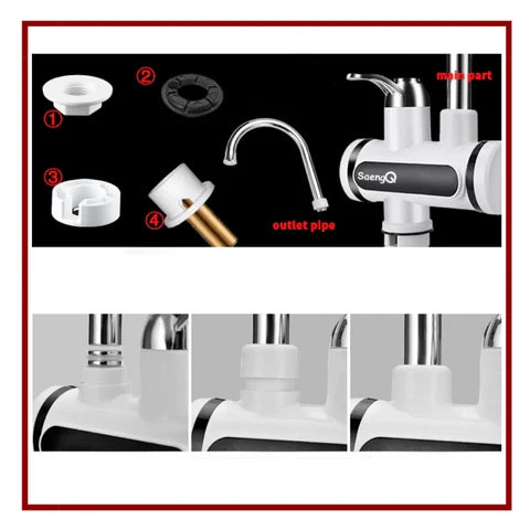 Grifo Eléctrico Calentador de Agua