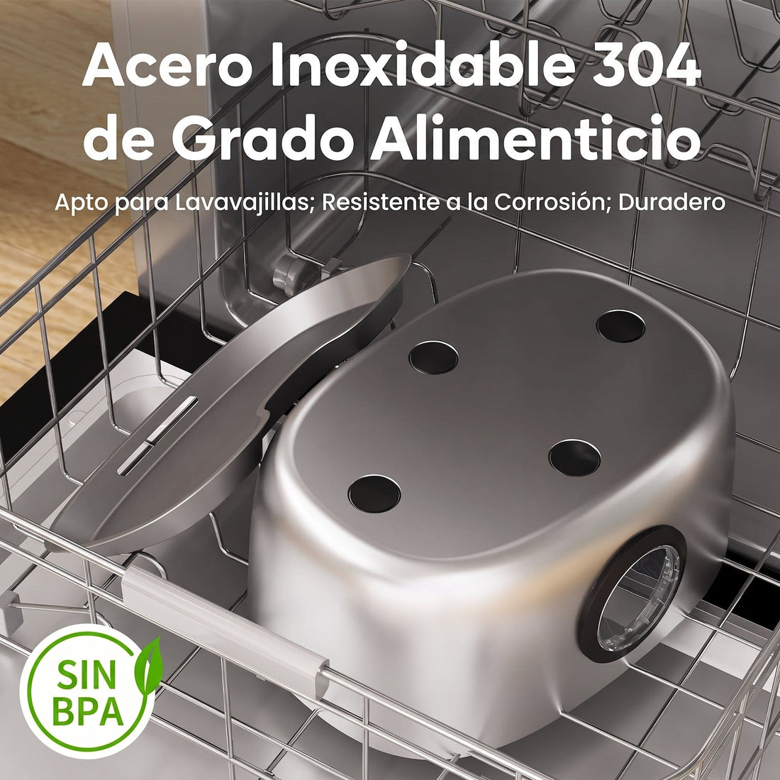 5 Litros l Fuente Inalámbrica Premium para Mascotas – Acero Inoxidable