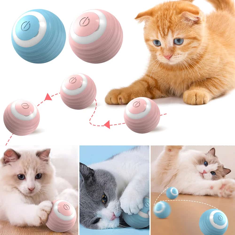 Pelota gravitacional eléctrica para mascotas