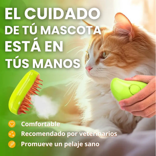 PerfectBrush™ Cepillo de Vapor para Mascotas || 3 en 1 Spa