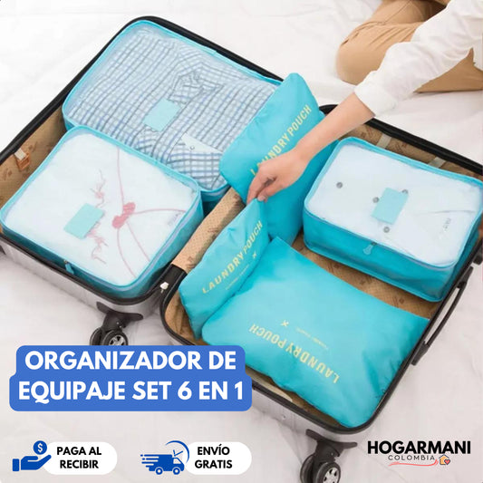 ORGANIZADOR DE EQUIPAJE PORTATIL SET X6